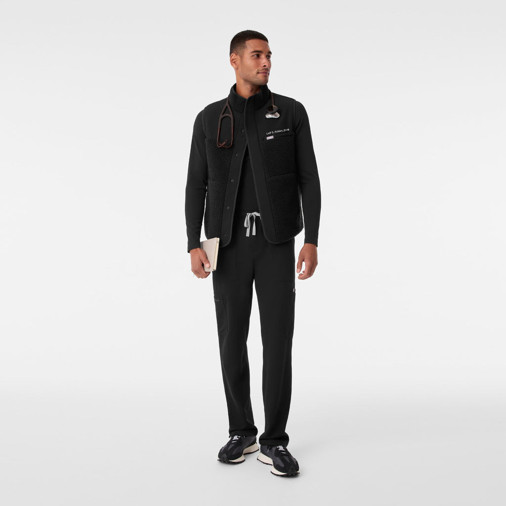 Bouclé Vest - Black