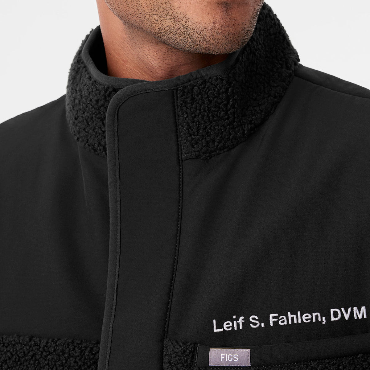 Bouclé Vest - Black