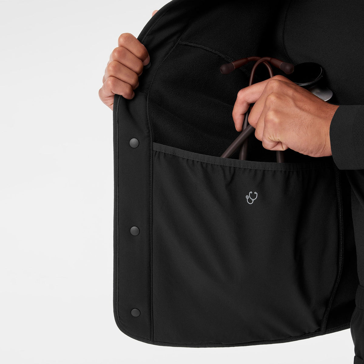 Bouclé Vest - Black