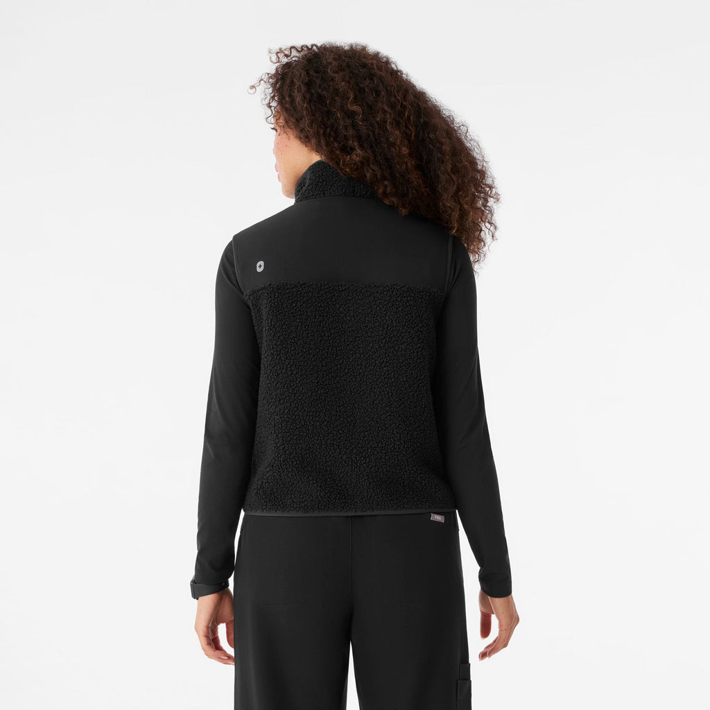Bouclé Vest - Black