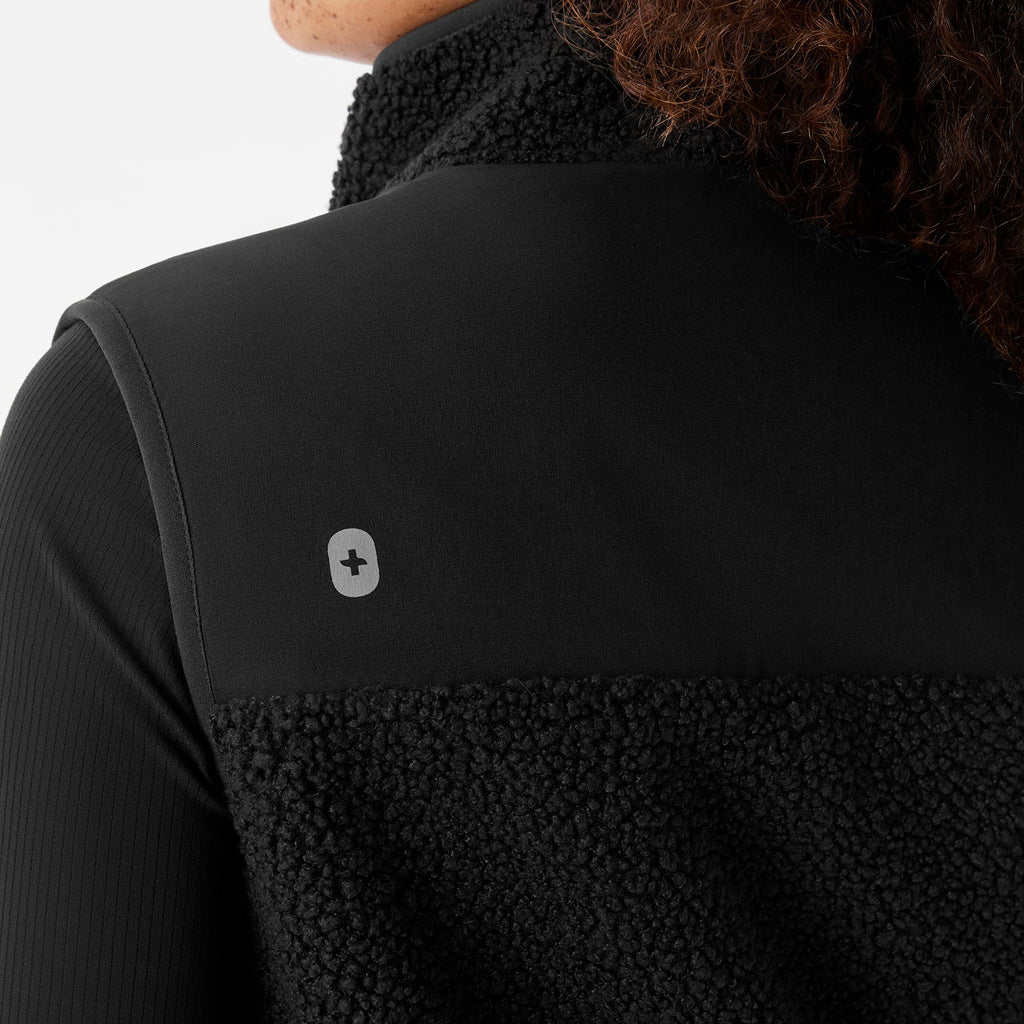 Bouclé Vest - Black