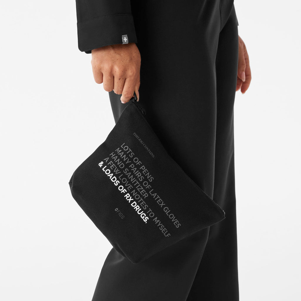 FIGS Canvas Pouch - Black