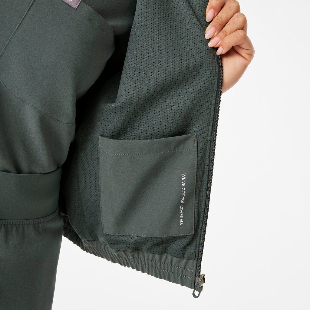 Sydney Cropped Scrub Jacket - Bonsai