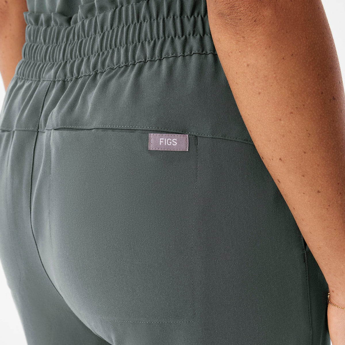 Allison High-Rise Ultra-Wide-Leg Scrub Pant - Bonsai