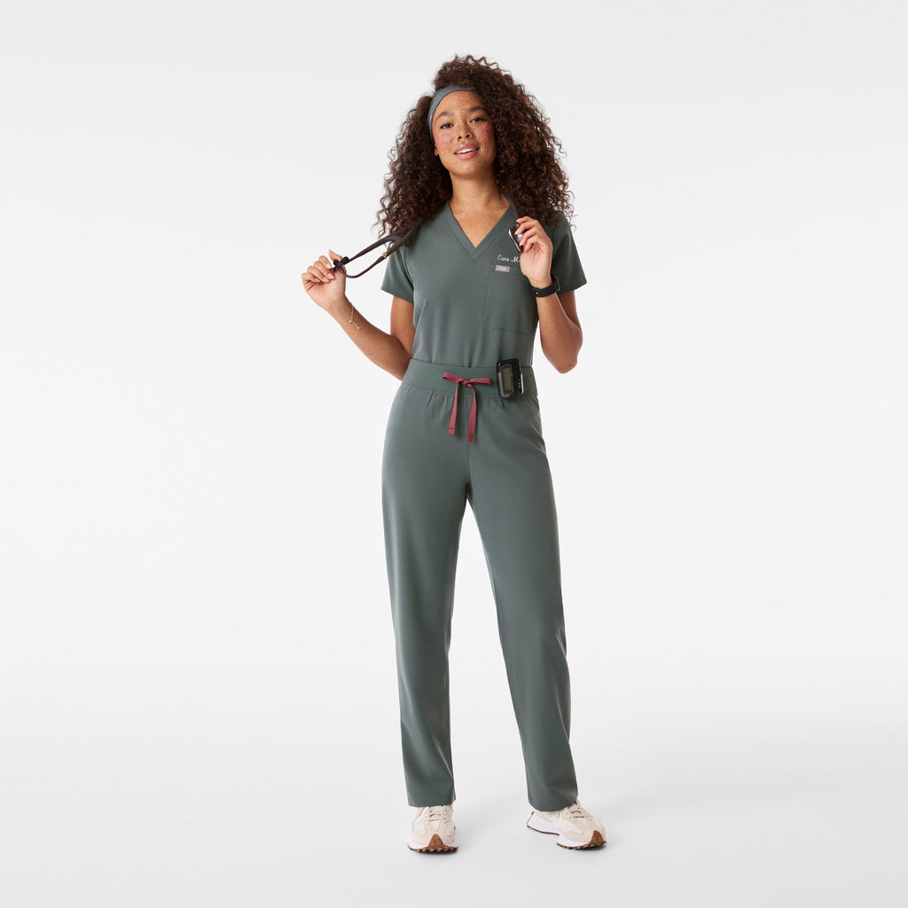 Livingston High-Rise Straight-Leg Scrub Pant™ - Bonsai