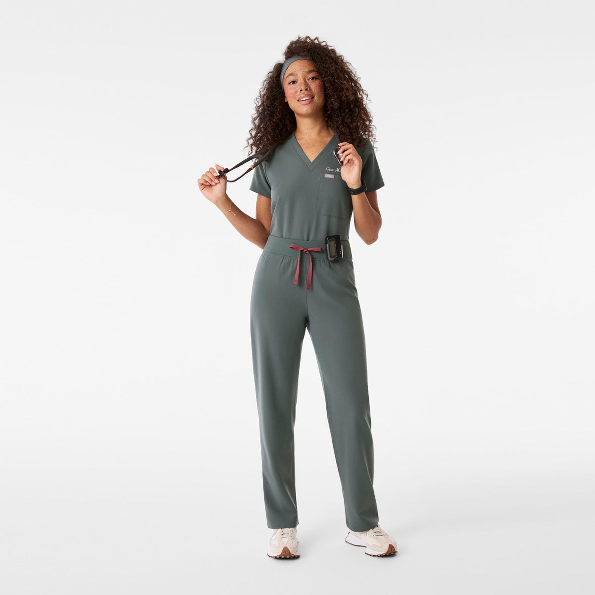 Livingston High-Rise Straight-Leg Scrub Pant™ - Bonsai