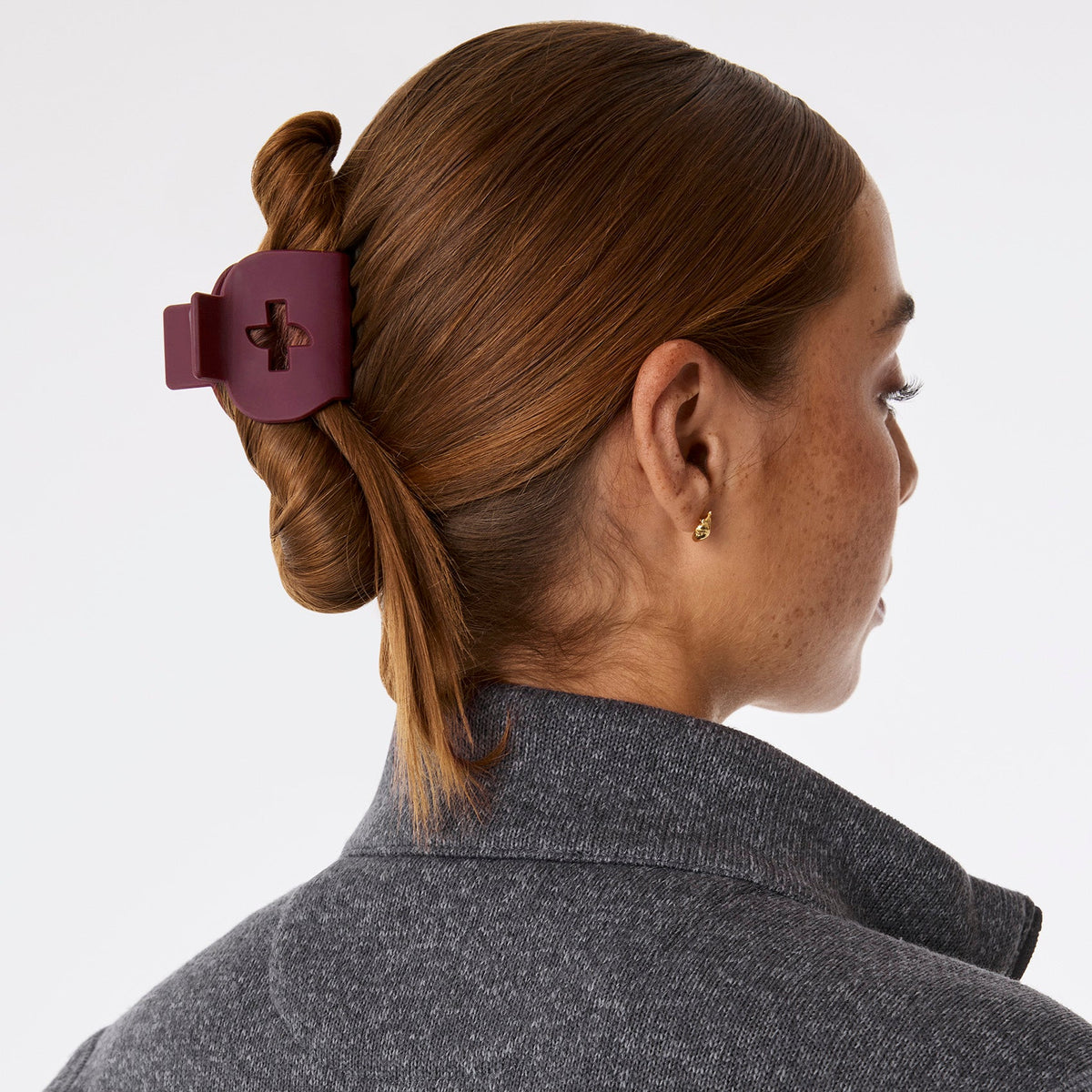 FIGS Mini Claw Clip - Burgundy