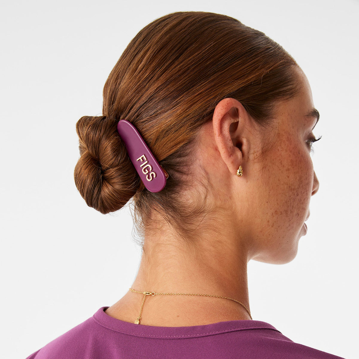 FIGS Barrette Clip 2-Pack - Dark Açaí