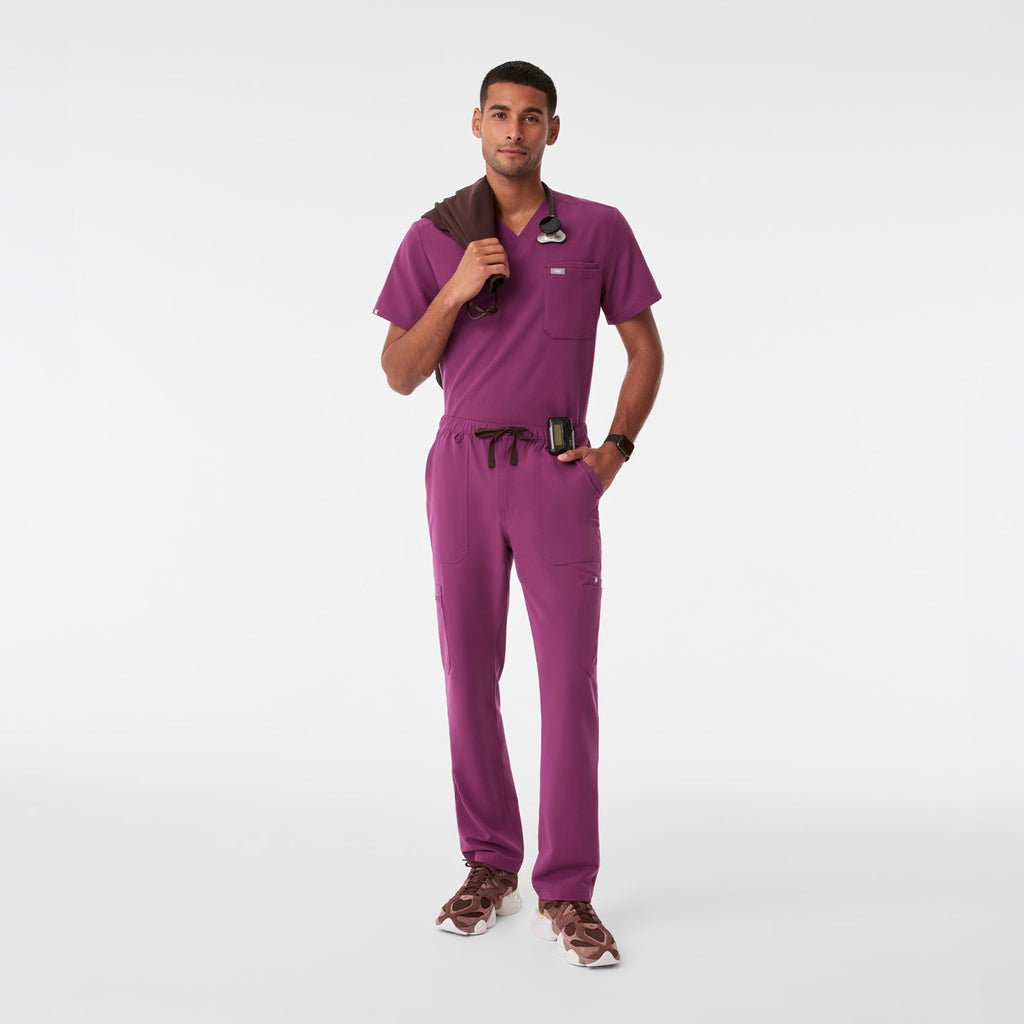 Cairo Straight-Leg Scrub Pant™ - Dark Açaí