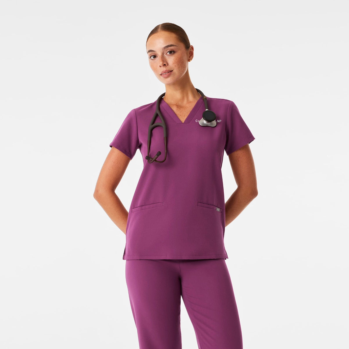 Casma Scrub Top™ - Dark Açaí