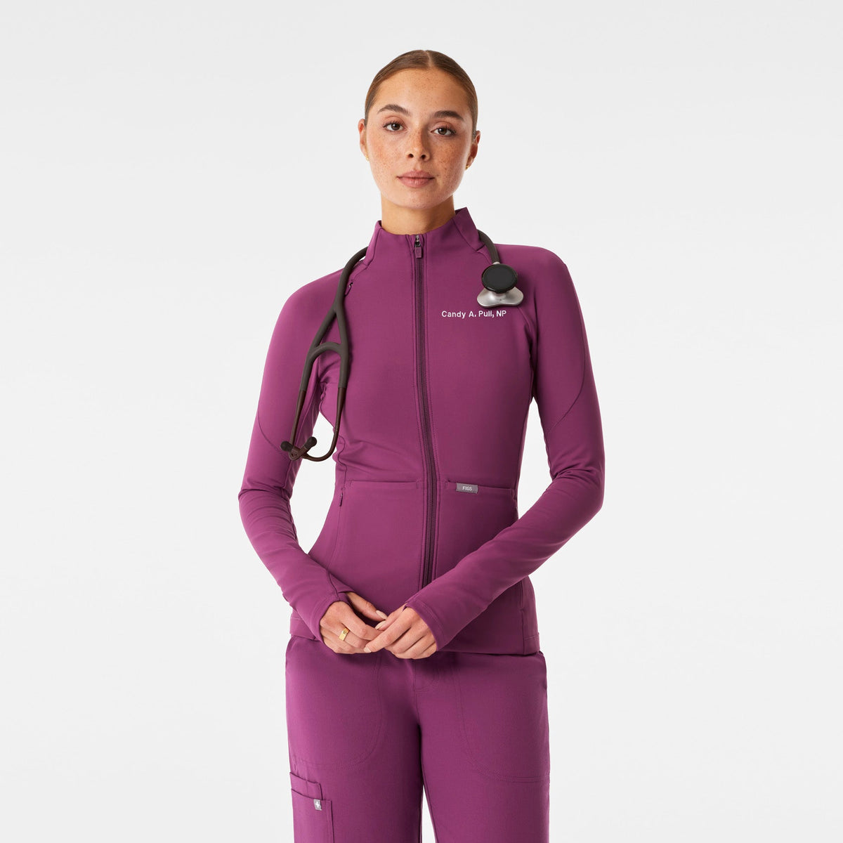 ContourKnit Scrub Jacket™ - Dark Açaí