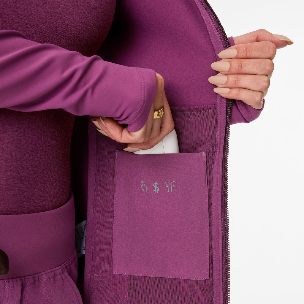 ContourKnit Scrub Jacket™ - Dark Açaí