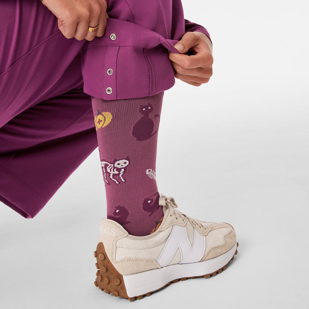 Gayle Short-Sleeve ScrubJumpsuit™ - Dark Açaí