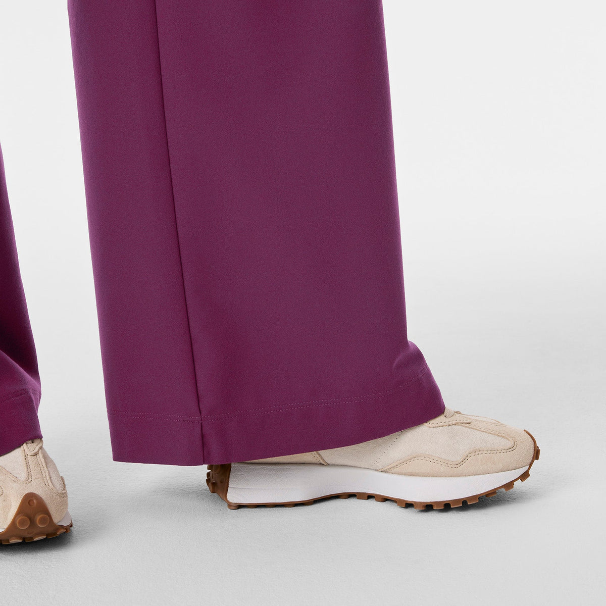 Allison High-Rise Ultra-Wide-Leg Scrub Pant - Dark Açaí