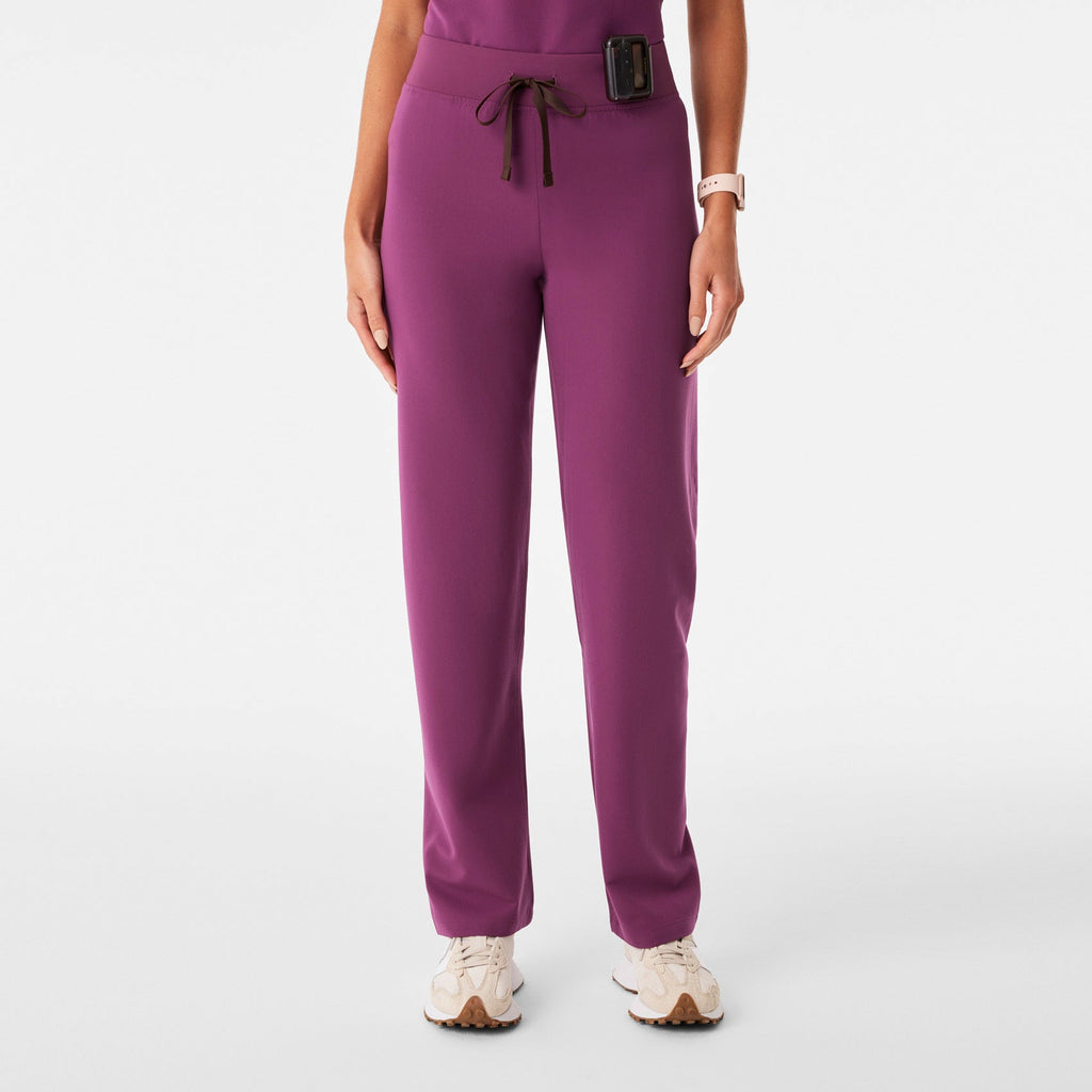 Livingston High-Rise Straight-Leg Scrub Pant™ - Dark Açaí