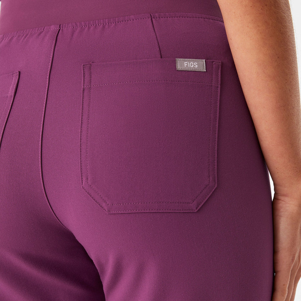 Livingston High-Rise Straight-Leg Scrub Pant™ - Dark Açaí