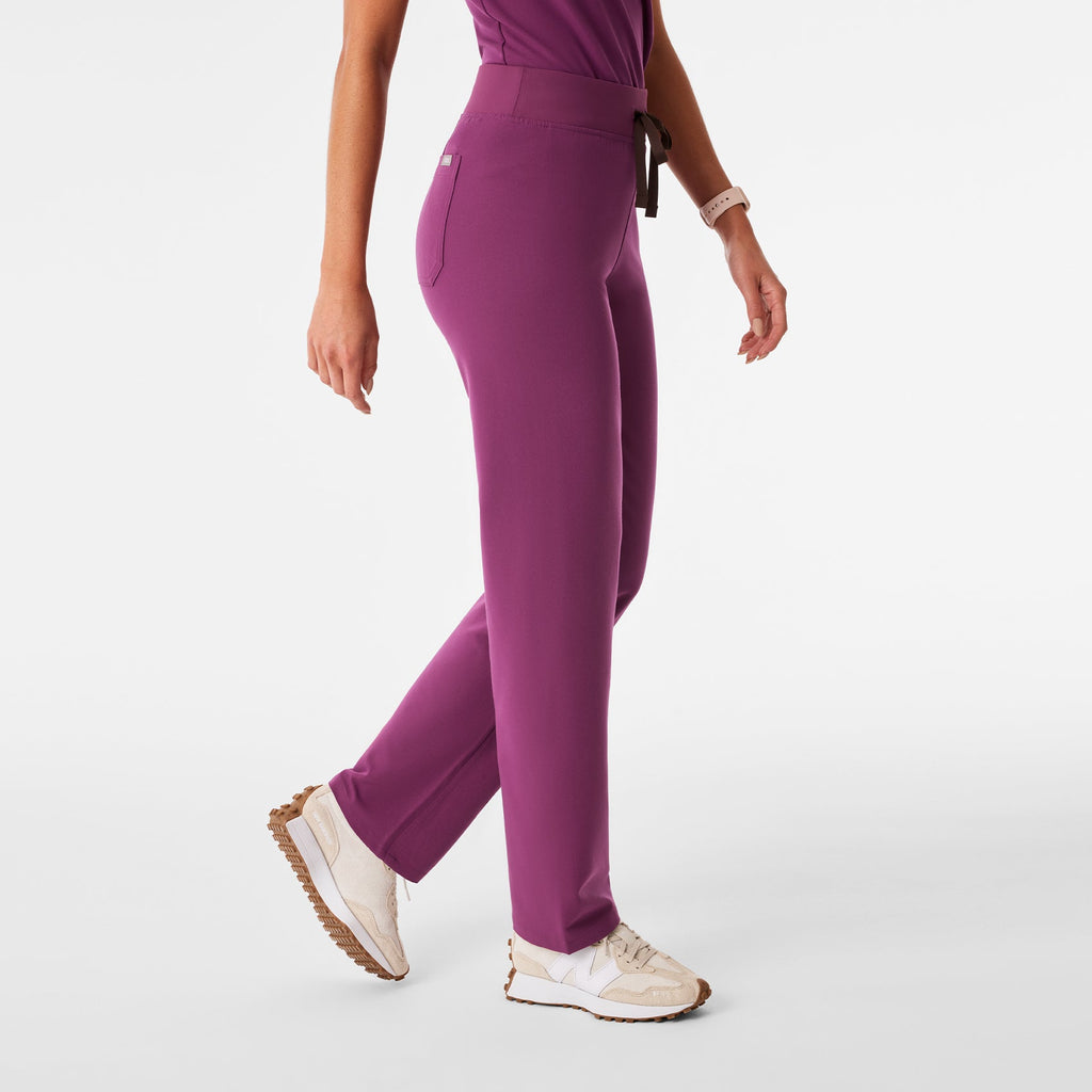 Livingston High-Rise Straight-Leg Scrub Pant™ - Dark Açaí