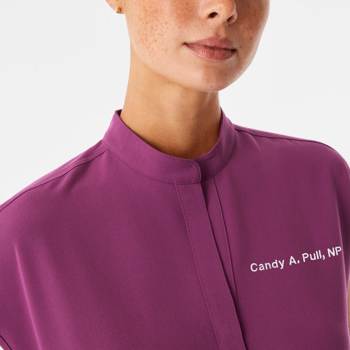 Rafaela Oversized Scrub Top™ - Dark Açaí