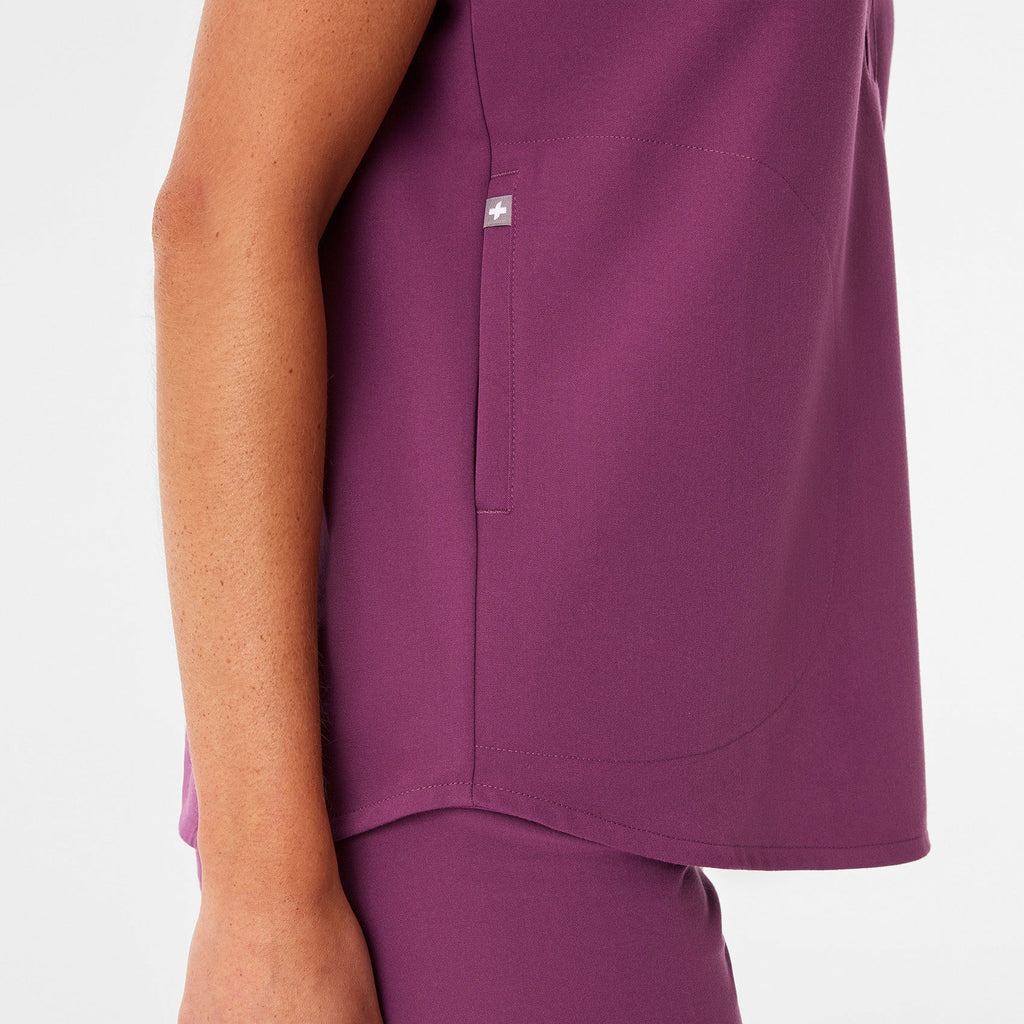 Rafaela Oversized Scrub Top™ - Dark Açaí