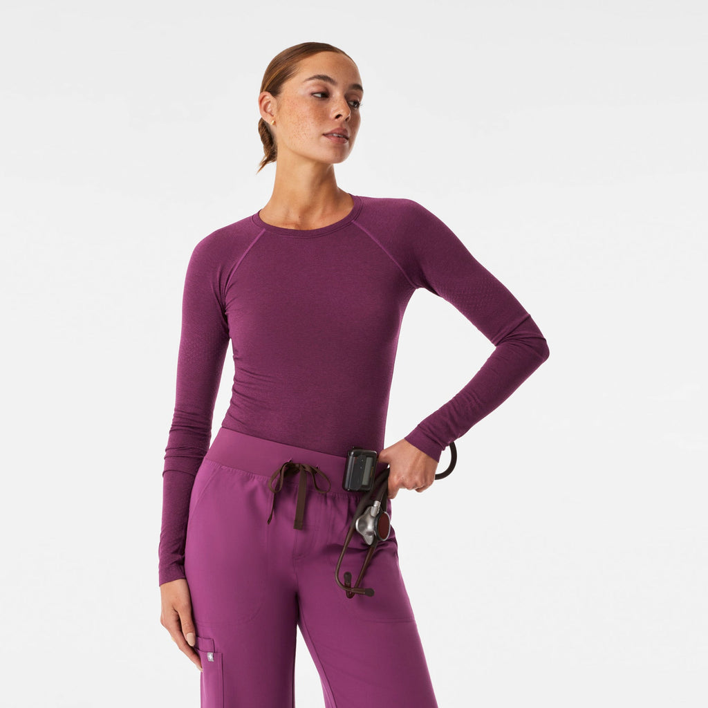 Salta Seamless Long-Sleeve Underscrub - Dark Açaí