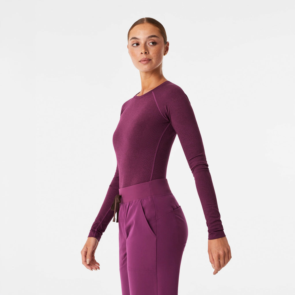Salta Seamless Long-Sleeve Underscrub - Dark Açaí