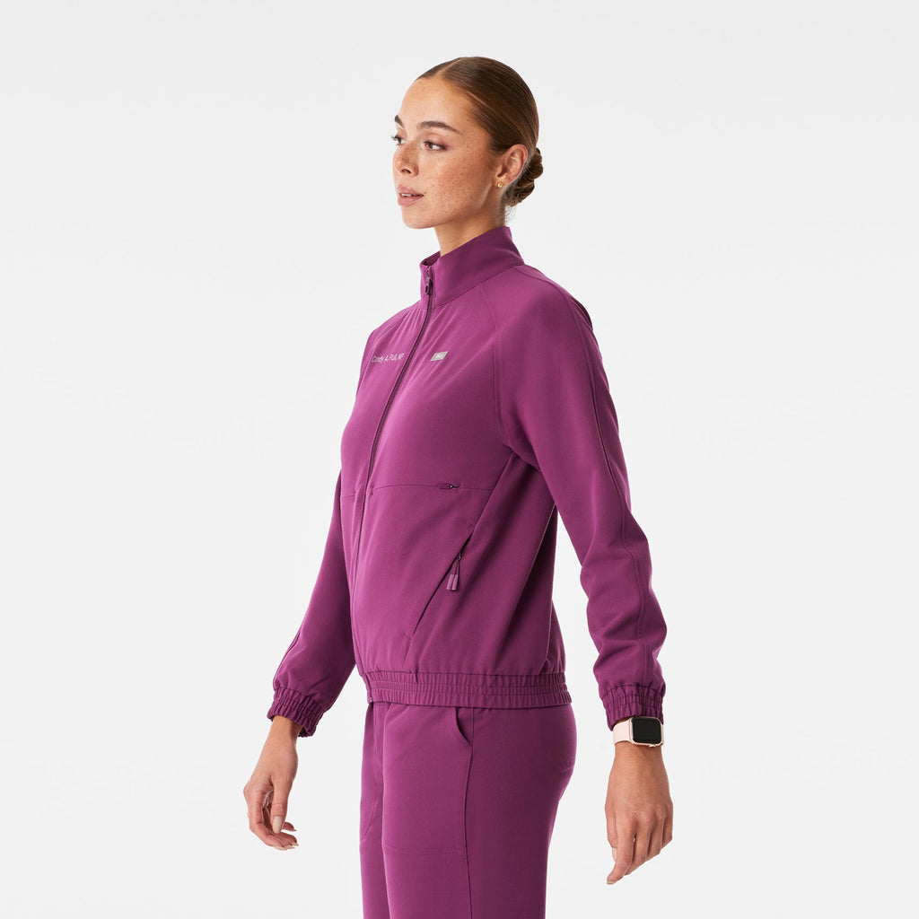 Sydney Scrub Jacket - Dark Açaí