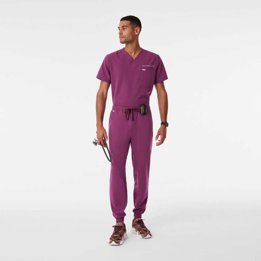 Tansen Jogger Scrub Pant™ - Dark Açaí