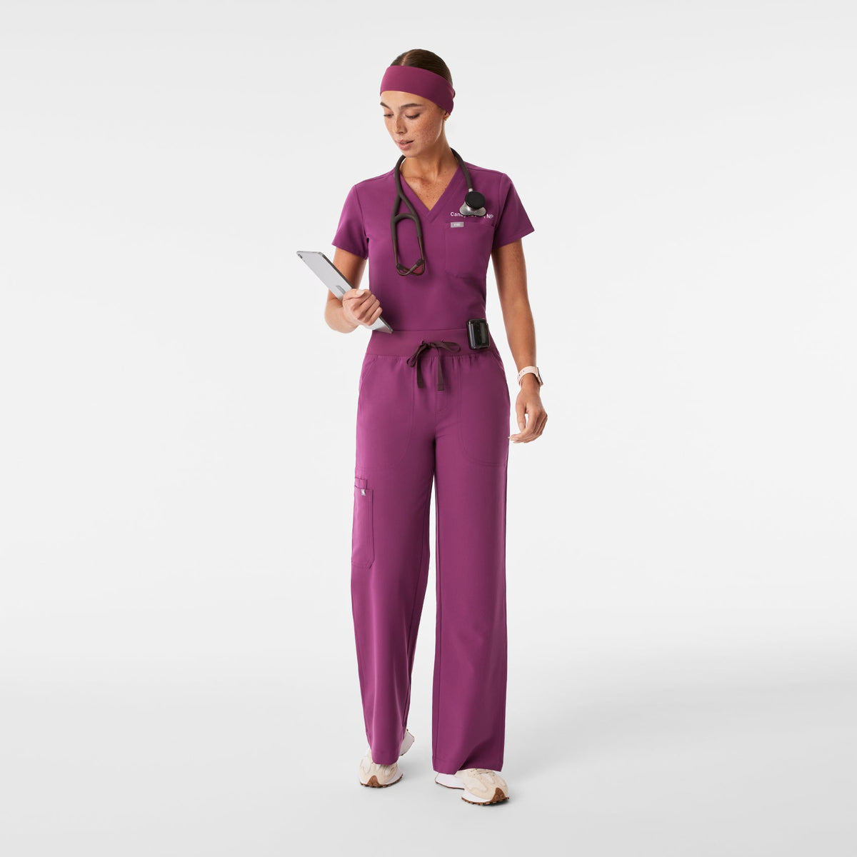 FIGS Cinched Headband - Dark Açaí