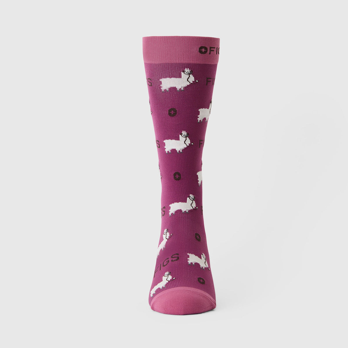 FIGS Compression Socks - Trauma Llama/Dark Açaí