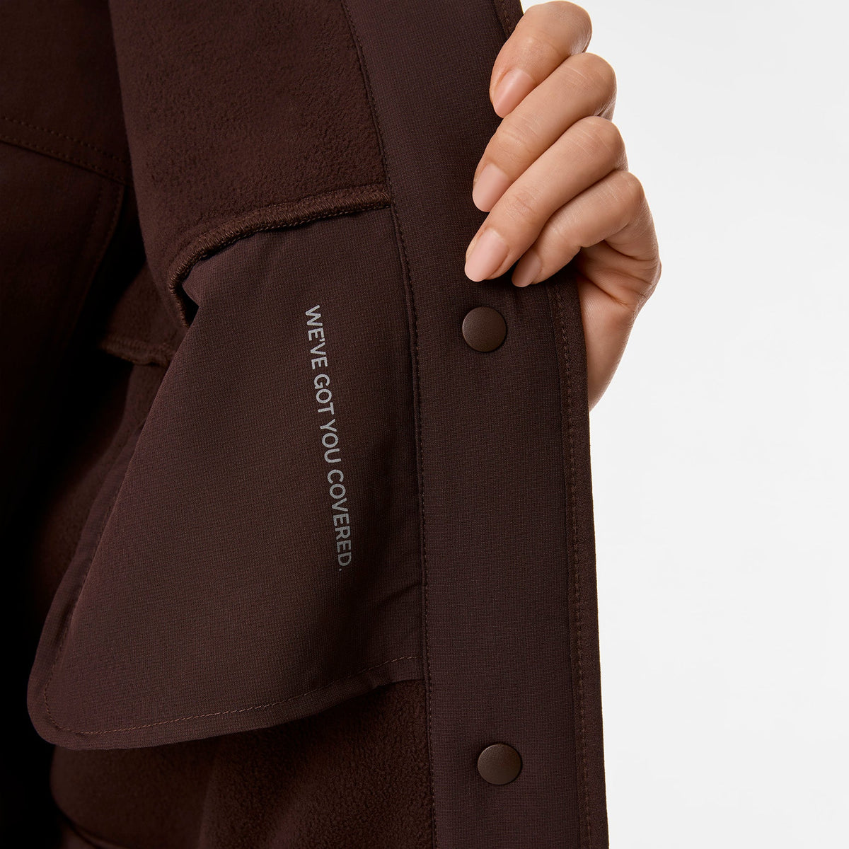 Bouclé Long Coat - Espresso