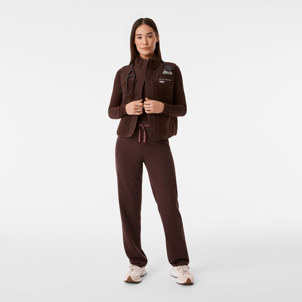 Bouclé Vest - Espresso