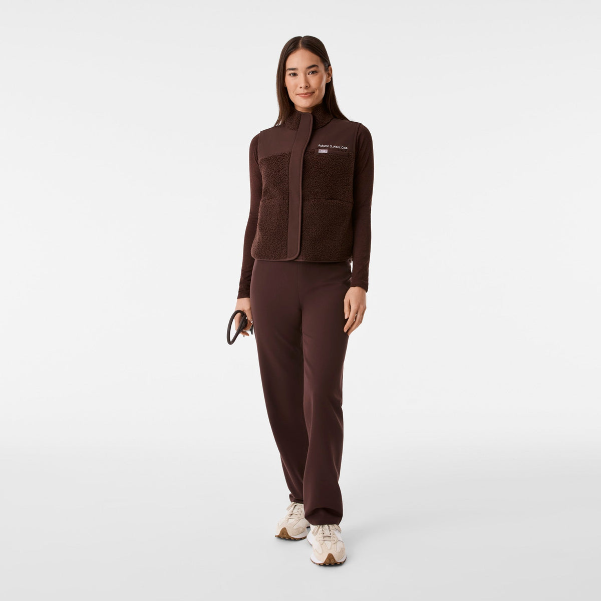 Bouclé Vest - Espresso