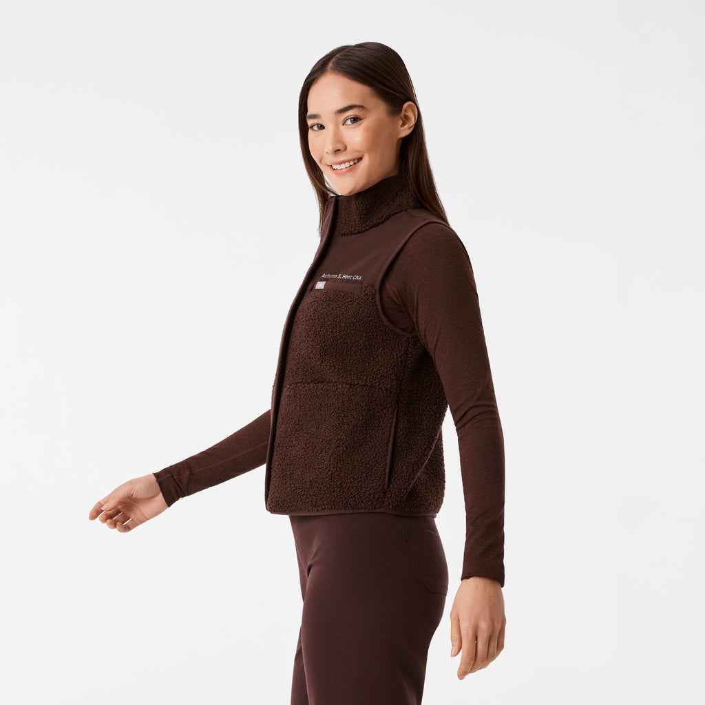 Bouclé Vest - Espresso
