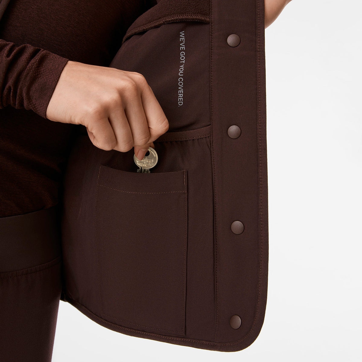 Bouclé Vest - Espresso