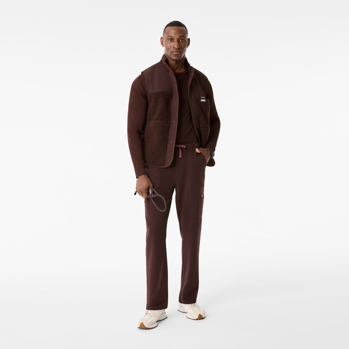Bouclé Vest - Espresso