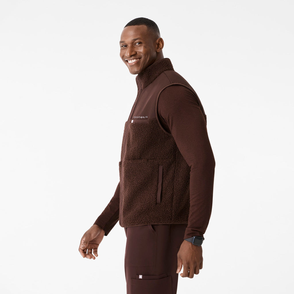 Bouclé Vest - Espresso