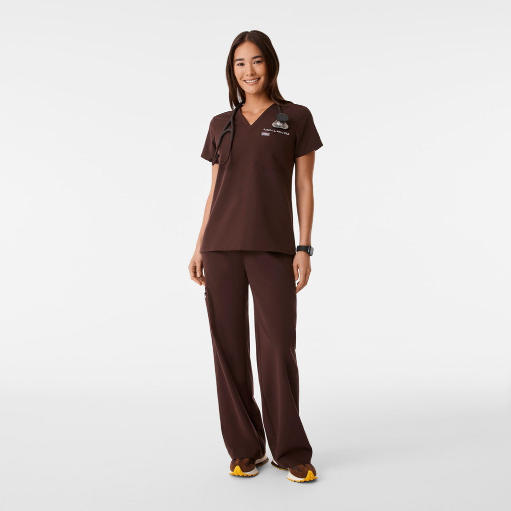 Catarina Scrub Top™ - Espresso