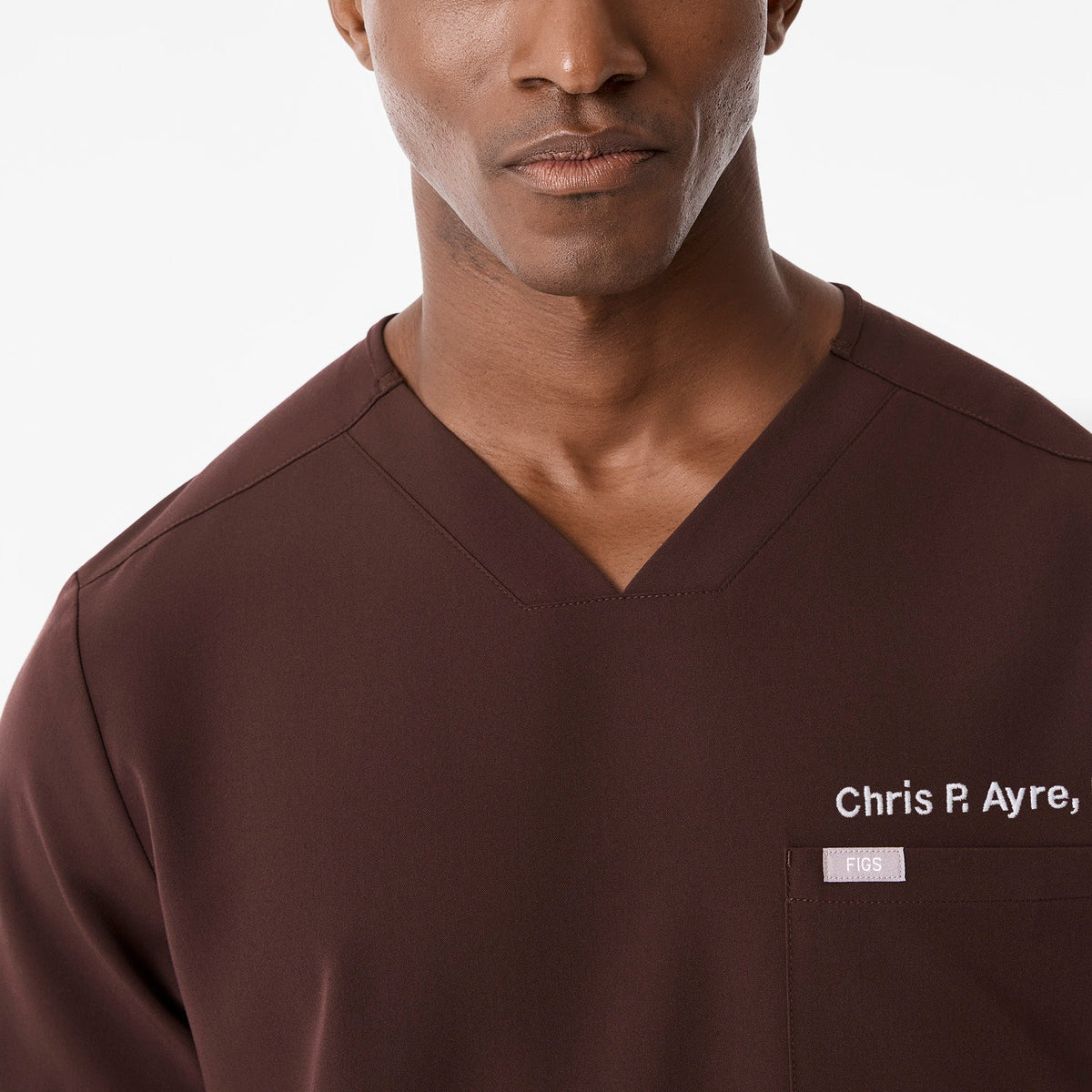Chisec Scrub Top™ - Espresso