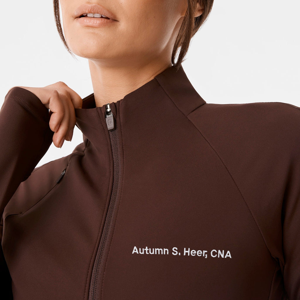 ContourKnit Scrub Jacket™ - Espresso