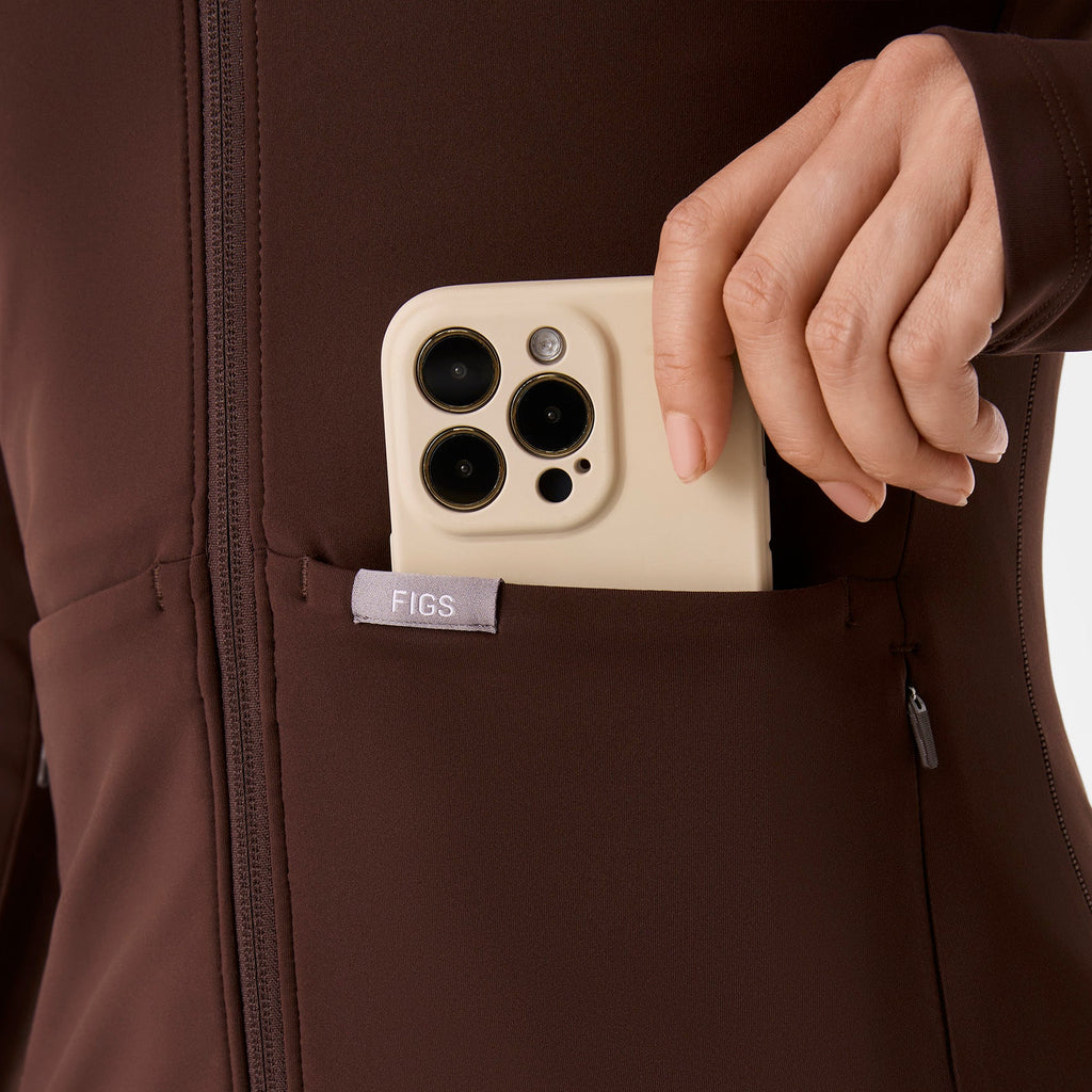ContourKnit Scrub Jacket™ - Espresso