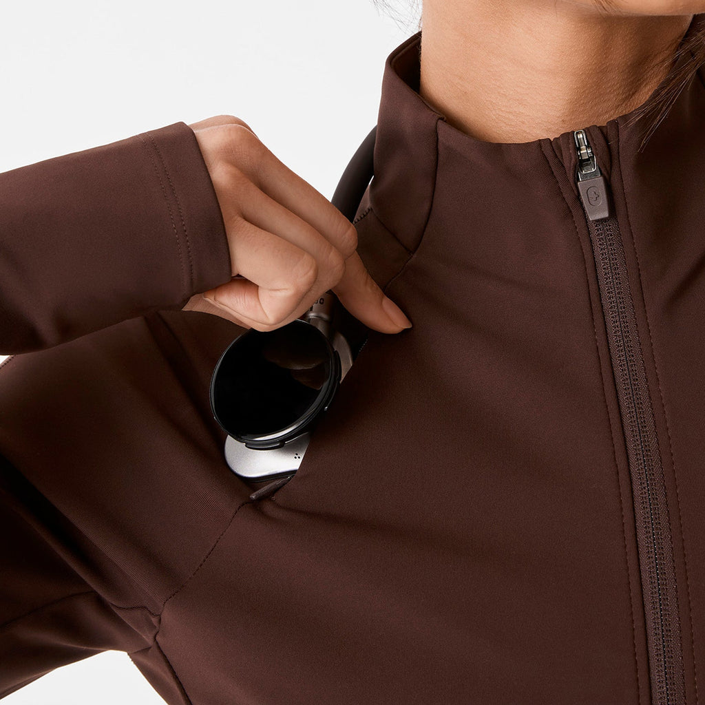 ContourKnit Scrub Jacket™ - Espresso