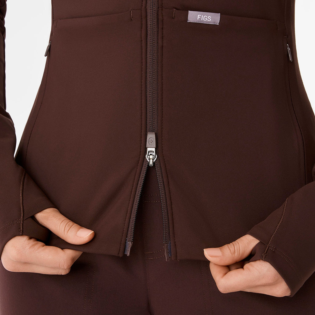 ContourKnit Scrub Jacket™ - Espresso