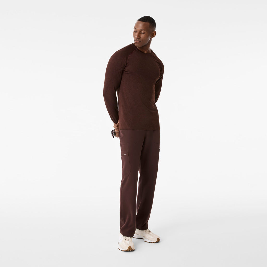 Makato Seamless Long-Sleeve Underscrub - Espresso