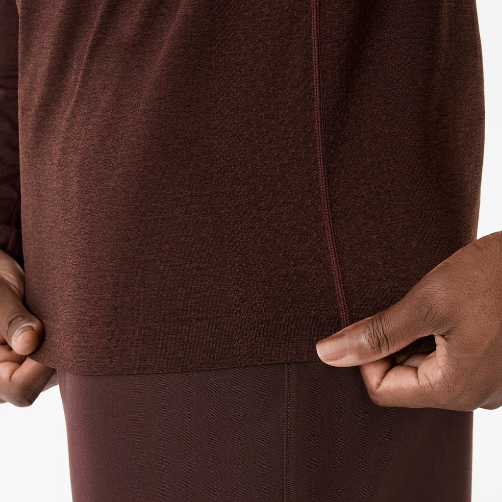 Makato Seamless Long-Sleeve Underscrub - Espresso