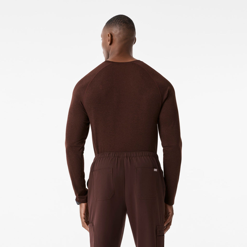 Makato Seamless Long-Sleeve Underscrub - Espresso