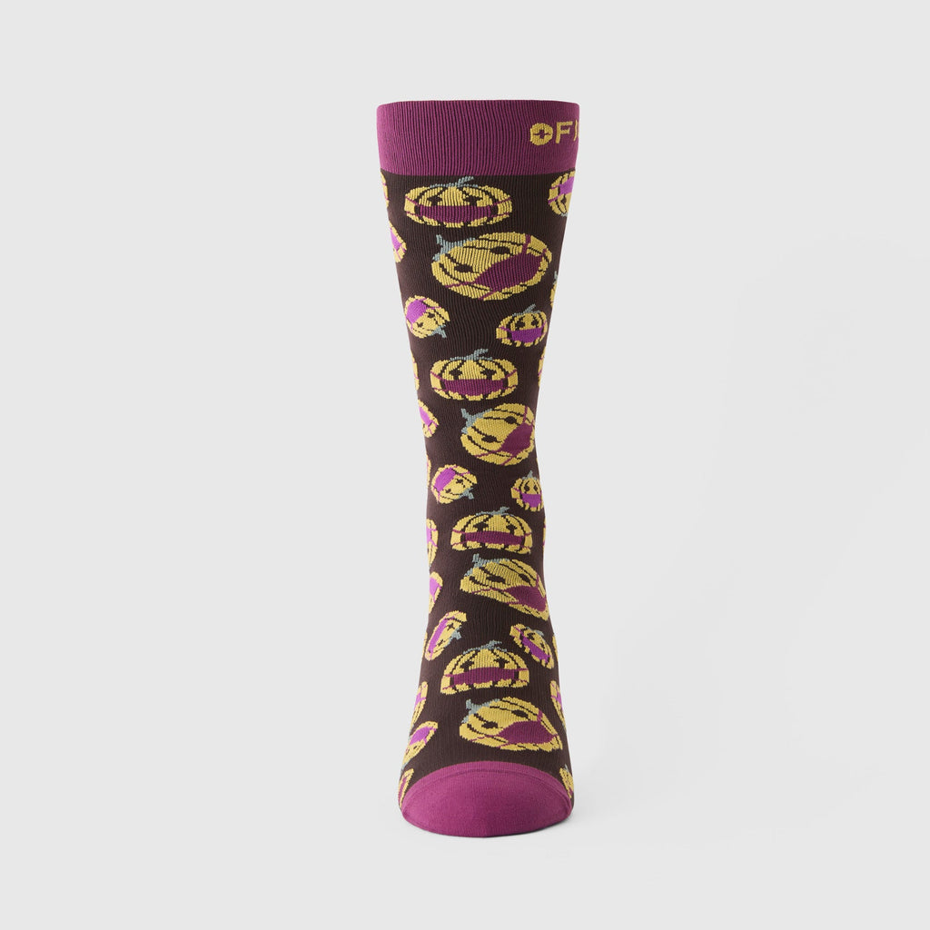 FIGS Compression Socks - Mask-O-Lantern/Espresso