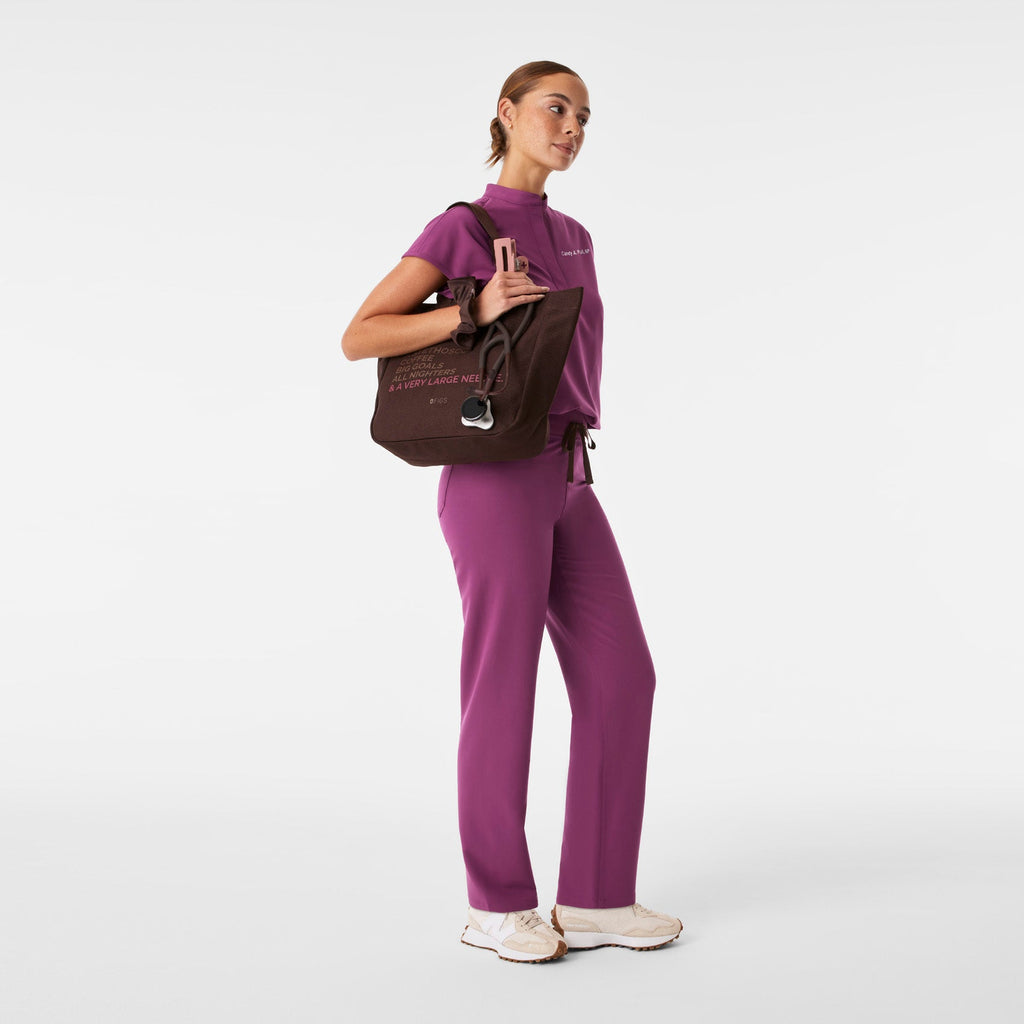 A Very Large Needle Mini Canvas Tote - Espresso