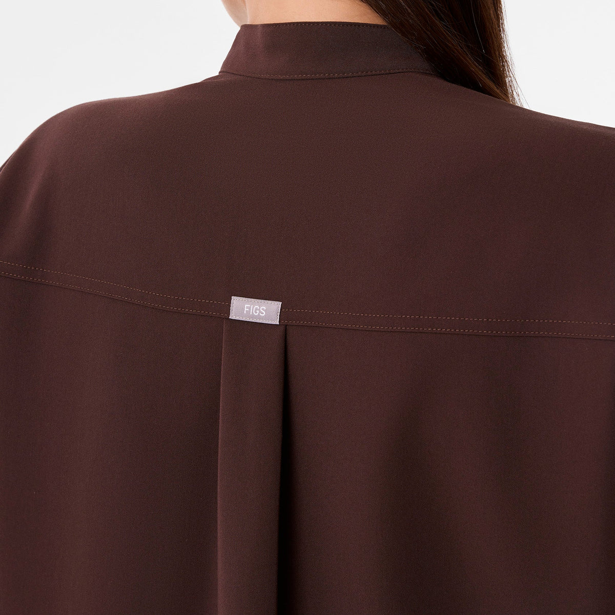 Rafaela Oversized Scrub Top™ - Espresso