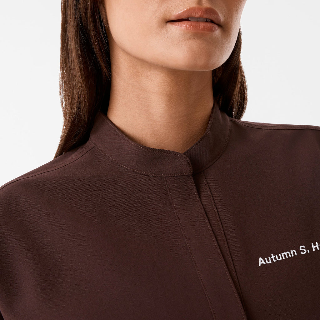 Rafaela Oversized Scrub Top™ - Espresso