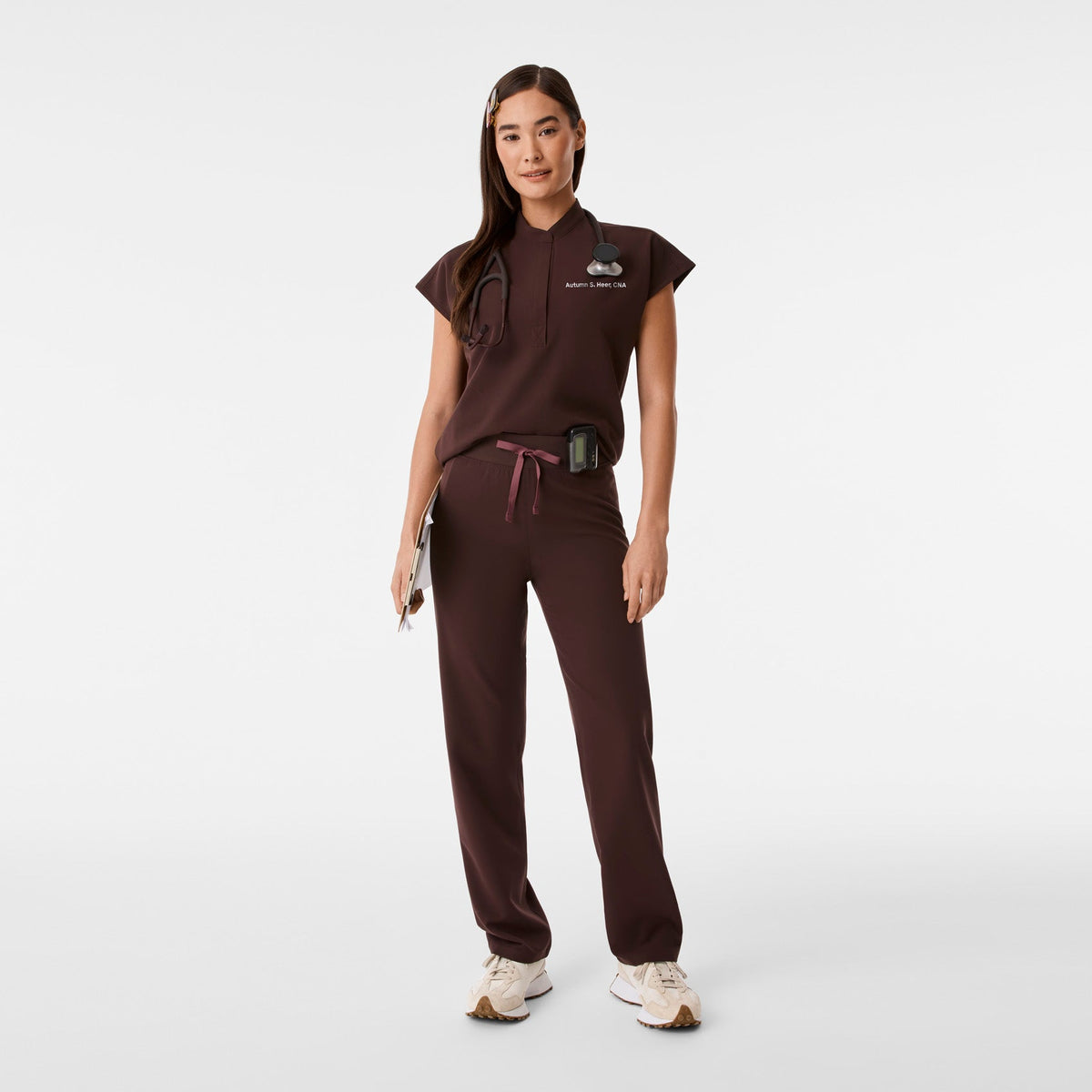 Rafaela Oversized Scrub Top™ - Espresso
